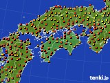 四国地方のアメダス実況(気温)(2017年07月02日)