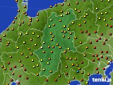 長野県のアメダス実況(気温)(2017年07月02日)