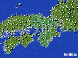 近畿地方のアメダス実況(風向・風速)(2017年07月02日)