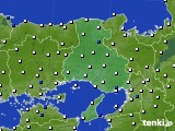 兵庫県のアメダス実況(風向・風速)(2017年07月02日)