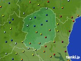 栃木県のアメダス実況(日照時間)(2017年07月03日)