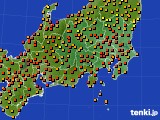 関東・甲信地方のアメダス実況(気温)(2017年07月03日)