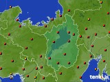 滋賀県のアメダス実況(気温)(2017年07月03日)