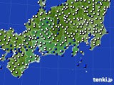 東海地方のアメダス実況(風向・風速)(2017年07月03日)