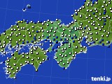 近畿地方のアメダス実況(風向・風速)(2017年07月03日)