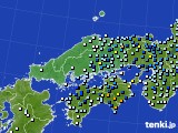 中国地方のアメダス実況(降水量)(2017年07月04日)