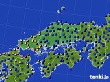 中国地方のアメダス実況(日照時間)(2017年07月04日)