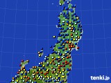 東北地方のアメダス実況(日照時間)(2017年07月05日)