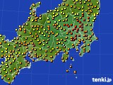 関東・甲信地方のアメダス実況(気温)(2017年07月05日)