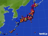 アメダス実況(日照時間)(2017年07月06日)