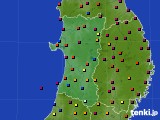 秋田県のアメダス実況(日照時間)(2017年07月06日)