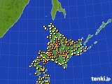 北海道地方のアメダス実況(気温)(2017年07月06日)