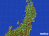 東北地方のアメダス実況(気温)(2017年07月06日)