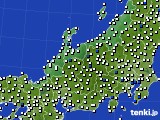 北陸地方のアメダス実況(風向・風速)(2017年07月06日)