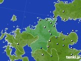 福岡県のアメダス実況(降水量)(2017年07月07日)