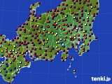 関東・甲信地方のアメダス実況(日照時間)(2017年07月07日)