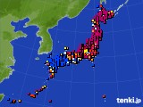 アメダス実況(日照時間)(2017年07月07日)