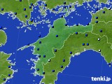 愛媛県のアメダス実況(日照時間)(2017年07月07日)