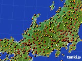 北陸地方のアメダス実況(気温)(2017年07月07日)