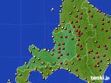 道央のアメダス実況(気温)(2017年07月07日)