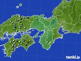 近畿地方のアメダス実況(降水量)(2017年07月08日)
