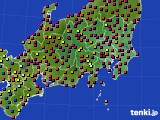 関東・甲信地方のアメダス実況(日照時間)(2017年07月08日)