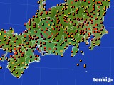 東海地方のアメダス実況(気温)(2017年07月08日)