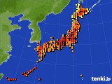 アメダス実況(気温)(2017年07月08日)