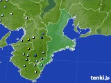 三重県のアメダス実況(降水量)(2017年07月09日)