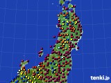 2017年07月09日の東北地方のアメダス(日照時間)