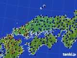 中国地方のアメダス実況(日照時間)(2017年07月09日)