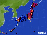 アメダス実況(日照時間)(2017年07月09日)