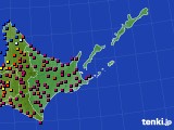 道東のアメダス実況(日照時間)(2017年07月09日)
