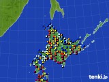 2017年07月10日の北海道地方のアメダス(日照時間)