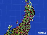 2017年07月10日の東北地方のアメダス(日照時間)