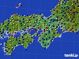 近畿地方のアメダス実況(日照時間)(2017年07月10日)