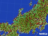 北陸地方のアメダス実況(気温)(2017年07月10日)