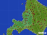 道央のアメダス実況(気温)(2017年07月10日)