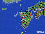 九州地方のアメダス実況(日照時間)(2017年07月11日)