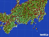 東海地方のアメダス実況(気温)(2017年07月11日)