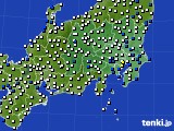 2017年07月11日の関東・甲信地方のアメダス(風向・風速)