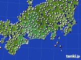 2017年07月11日の東海地方のアメダス(風向・風速)