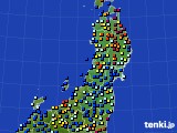 2017年07月12日の東北地方のアメダス(日照時間)