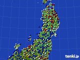 東北地方のアメダス実況(日照時間)(2017年07月12日)