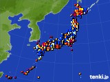 アメダス実況(日照時間)(2017年07月12日)