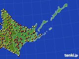 道東のアメダス実況(気温)(2017年07月12日)