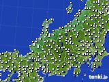 北陸地方のアメダス実況(風向・風速)(2017年07月12日)
