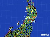 2017年07月13日の東北地方のアメダス(日照時間)
