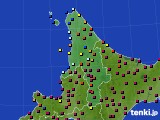 2017年07月13日の道北のアメダス(日照時間)