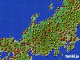 北陸地方のアメダス実況(気温)(2017年07月13日)